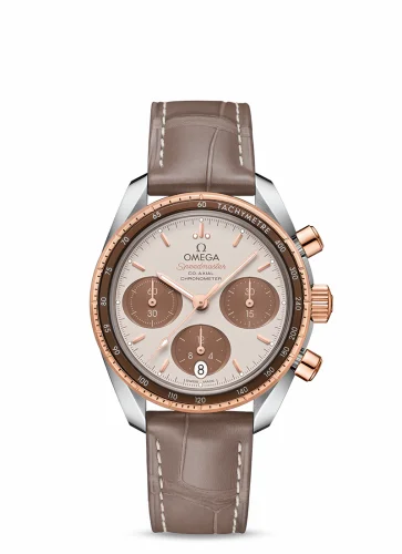Omega Speedmaster Co-Axial 38 Stainless Steel / Sedna Gold / Cappuccino 324.23.38.50.02.002 (32423385002002)